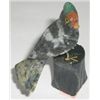 GEMSTONE BIRD!! THIS BIRD IS ALL HANCARVED MADE OF DIFFERENT GEMSTONES INCLUDING ONYX & MORE!!