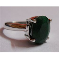 3.36g Ring of Emerald in silver