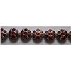 Image 1 : 25.050g Bracelet of Garnet in Silver