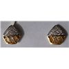 Image 1 : 2.615g Earring in 18kt 2.537g Gold, 0.39 Ctw Diamond
