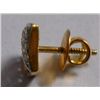 Image 2 : 2.615g Earring in 18kt 2.537g Gold, 0.39 Ctw Diamond