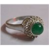Image 1 : Ring of Emerald Sterling Silver of 4.130g