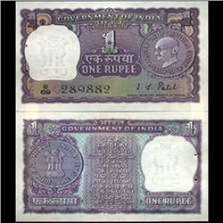 1969 India 1 Rupee Ghandi Anniv. Crisp Unc (CUR-006193)