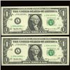 Image 1 : 1999 $1 Star Fed Reserve Uncirculated Pair  (CUR-000991)