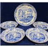 Image 1 : Spode Blue Italian 5 Pc. Bowl Set NIB