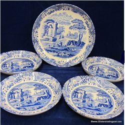 Spode Blue Italian 5 Pc. Bowl Set NIB