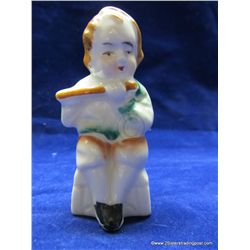 Sitting Lad Playing Flute