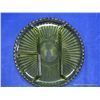 Image 1 : Green Glassware Relish/Condiment Plate