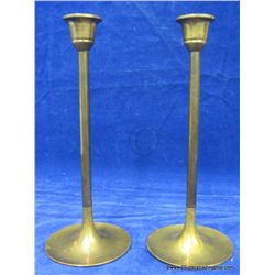 Pair of Metal Candlesticks