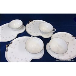 Vintage 1960's Sandwich Snack Plate Set (8pc)