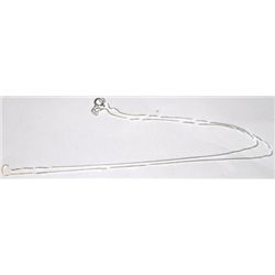 STERLING SILVER BOX CHAIN WEIGHS .05ozs *CHAIN IS NEW-GREAT FOR PENDANTS*!!