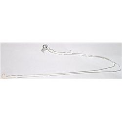 STERLING SILVER BOX CHAIN WEIGHS .05ozs *CHAIN IS NEW-GREAT FOR PENDANTS*!!
