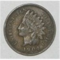 1904 INDIAN HEAD PENNY RED BOOK VALUE IS $8.00+ *NICE EARLY VERY FINE GRADE*!!