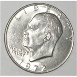 1972-D EISENHOWER "IKE" DOLLAR *NICE EARLY AU HIGH GRADE*!!