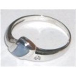 STERLING SILVER AUSTRALIAN OPAL RING STAMPED *.925* BEAUTIFUL NEW CONDITION!!