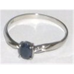STERLING SILVER GENUINE SAPPHIRE RING STAMPED *.925* BEAUTIFUL NEW CONDITION!!