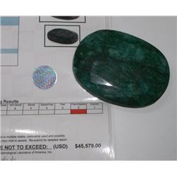 HUGE 1,360.55 CARAT GENUINE EMERALD VALUED AT $45,579.00 *COMES WITH APPRAISAL BY GLA*!!