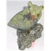 Image 1 : BEAUTIFUL GEMSTONE OWL ALL HAND CARVED GEMSTONES INCLUDE ONYX/MALACHITE/SERPATINE/QUARTZ/LAPIS