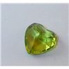 Image 2 : Peridot Gemstone **3D Heart Shaped Cut**  .90 carat  Beautiful!