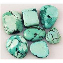 Natural Turquoise 166.75ctw Loose Small Gemstone Lot of