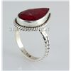 Image 1 : RUBY CORRUNDUM 24.72CTW STERLING SILVER RING