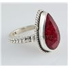 Image 2 : RUBY CORRUNDUM 24.72CTW STERLING SILVER RING