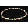 Image 2 : 311.00CTW Multi Color Thread Freshwater Pearl Necklace