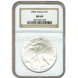 Certified Proof Silver Eagle PF69 2005