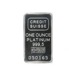 Credit Suisse One Ounce Platinum Bar .9995