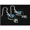 Image 1 : Opal Doublet 16.23ctw Cute Design .925 Hook Earring