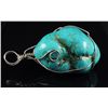 Image 1 : NATURAL 250.97CTW TURQUOISE WIRE WRAPPED PENDANT