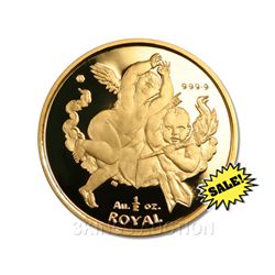 Gibraltar Half Ounce Gold Royal Cherub 2001