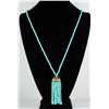 Image 1 : 44.22GRAMS SILVER VICTORIAN BLUE BEADS NECKLACE