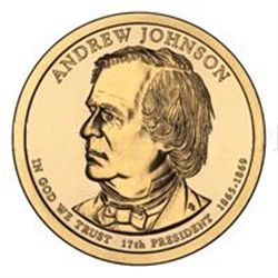 Presidential Dollars Andrew Johnson 2011-D 25 pcs (Roll