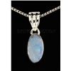 Image 1 : Natural Opal Doublet 10.85ctw Bezel Design .925 Pendant