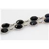 Image 3 : 53.00CT SwarovskiBezelDesignSapphireSilverNecklace18.64