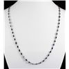 Natural Sapphire 21.70CT SwarovskiDesignSilverNecklace