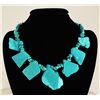 Image 2 : 661.00CTW BOLD BIG CHUNKY TURQUOISE FASHION NECKLACE