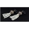 126.10ctw Victorian Silver Jewelry Dangling Earring
