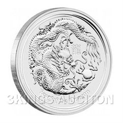 Australian Lunar Silver 2 oz Silver Series II 2012 Drag