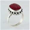 Image 1 : RUBY CORRUNDUM 27.44CTW STERLING SILVER RING