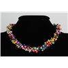 Image 1 : 432.1CTW 16" MULTICOLOR RICE PEARL NECKLACE METAL LOCK