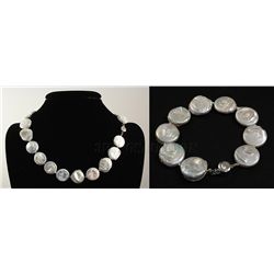 SET OF QUEEN OF PEARLS NECKLACE&BRACELET TOTAL 567.71CT