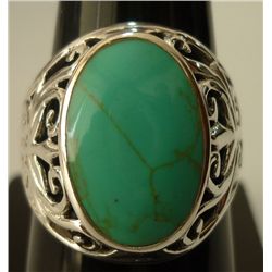 29.10 ctw Lapiz Ring .925 Sterling Silver