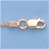 Image 1 : Genuine 16" 14k  Gold-Yellow 1.1mm Wheat Chain 3g
