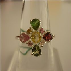 11.65ctw,SEMIPRECIOUS RING .925 STERLING SILVER