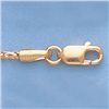 Image 1 : Genuine 16" 14k  Gold-Yellow 1.3mm Figaro Franco Chain