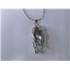 Image 1 : ELONGATED BLACK KISHI CZ PEARL SILVER