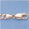 Image 1 : Genuine 16" 14k  Gold-Yellow 5.1mm Rhod Figaro Chain