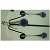 Image 1 : 69.50 CTW Synthetic stone Pendant and earing set .925 S